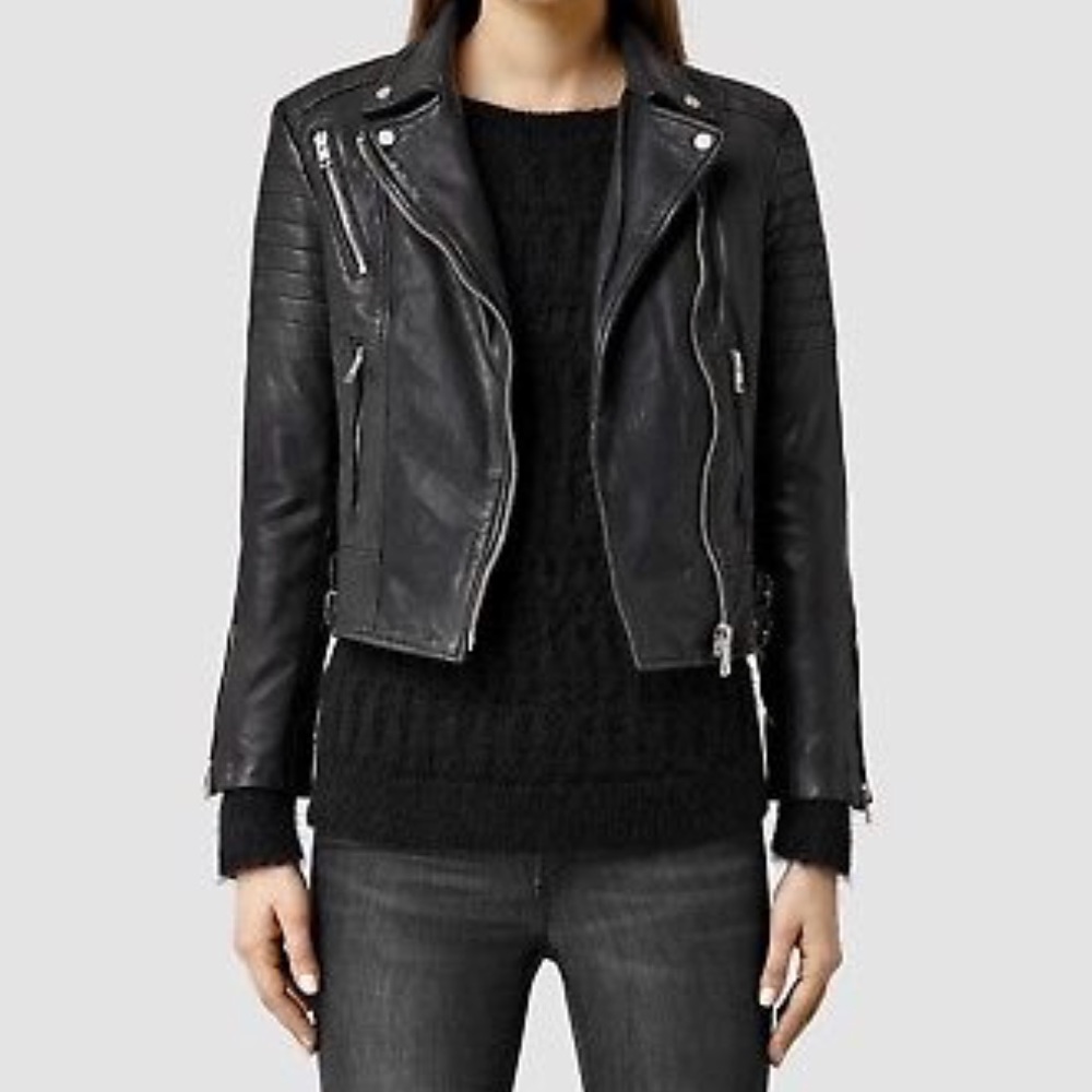 All Saints Papin Leather Biker Jacket